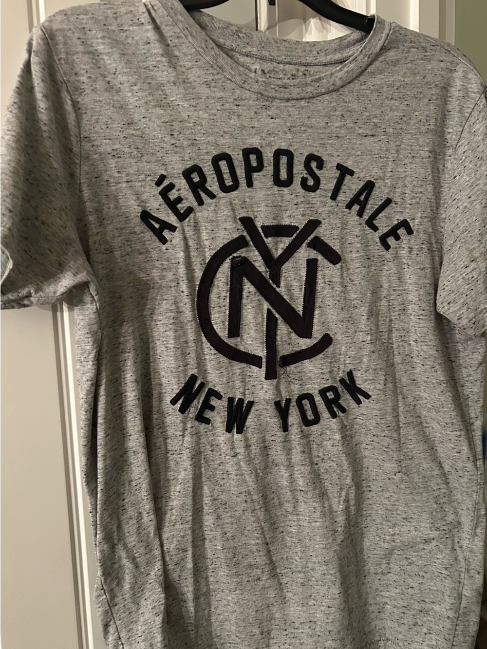 Aeropostale-Men's Heather Gray Casual Shirt